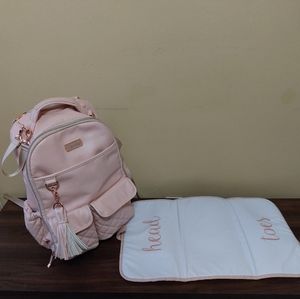 Itzy Ritzy Blush Crush Boss Backpack Diaper Bag